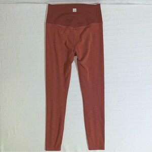 Vuori Womens Rib Studio Legging Size Small Cedar Brick Athleisure Gym Workout